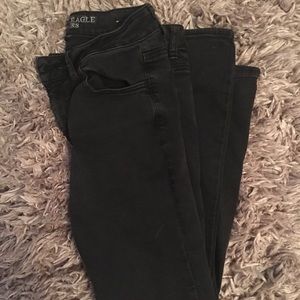 AE High Rise Black Jegging
